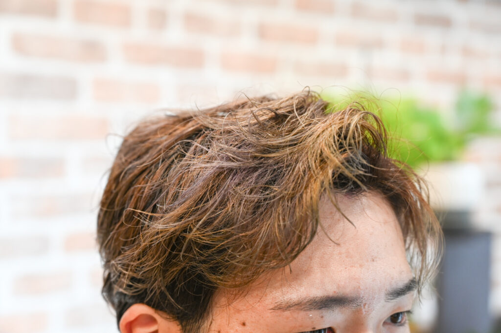 カット後のヘアスタイル写真